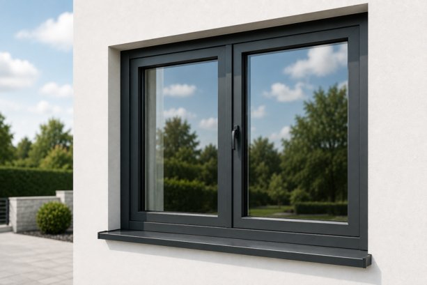 Aluminiumfenster, anthrazit